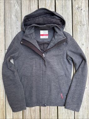 ICEBREAKER 380 | Grey Pure Plus New Zealand Merino Wool Hooded Jacket | Size M